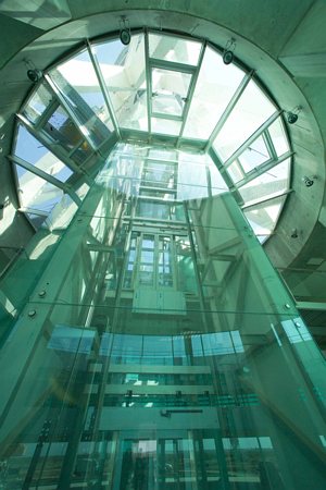 Imatge interior de la nova torre de control de l'aeroport del Prat